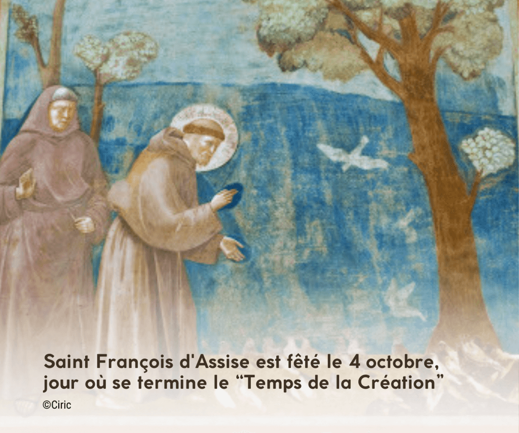 Saint François d'Assise, fêté le 4 octobre