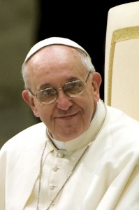 Le pape François recoit les médias