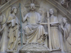 Christ sur portail