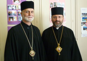 Mgr Gudziak reçoit Sa Béatitude Sviatoslav Shevchuk, archevêque Majeur de Kyiv-Halytch.