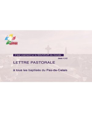 lettre pastorale Arras