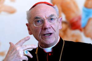 28 mars 2007: Le cardinal Paul Poupard, Président du Conseil pontifical pour la Culture.