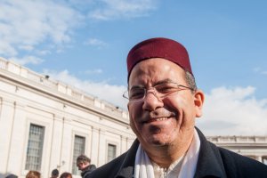 Mohammed MOUSSAOUI, président du Conseil français du culte musulman lors de la visite d'une délégation de représentants religieux musulmans et chrétiens Français au Vatican