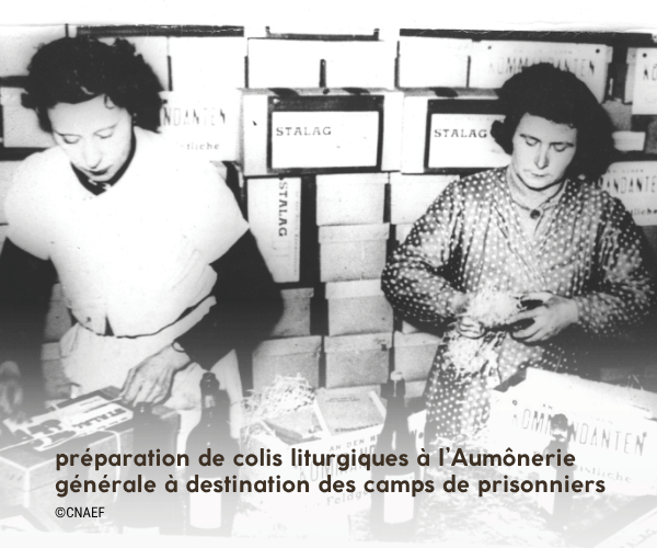Abbe Rodhain - préparation des colis liturgiques préparation des colis liturgiques