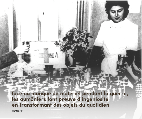 les calices envoyés par l'Aumonerie générale