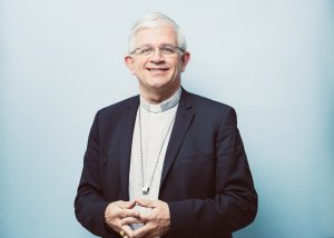 6 novembre 2019 : Portrait de Mgr Olivier LEBORGNE, évêque d'Amiens, vice-président du Conseil permanent de la de Conférence des évêques de France (CEF). Lourdes (65), France.