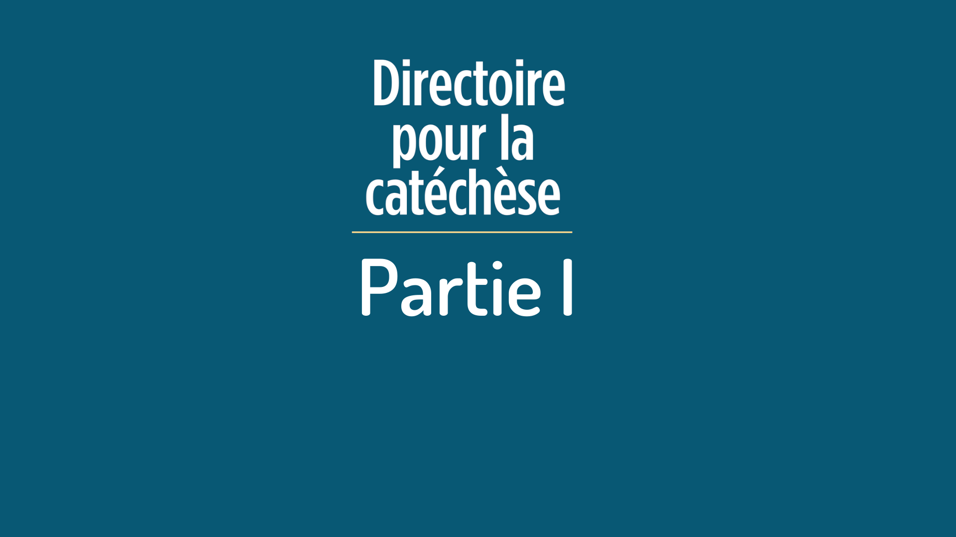 Directoire Pour La Catechese 1ere Partie La Catechese Dans La Mission Evangelisatrice De L Eglise Eglise Catholique En France