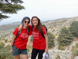 Claire et Ines au Liban