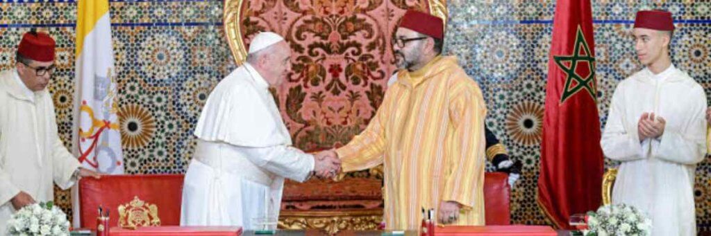 30 mars 2019 pape François roi MOHAMMED VI Rabat, Maroc