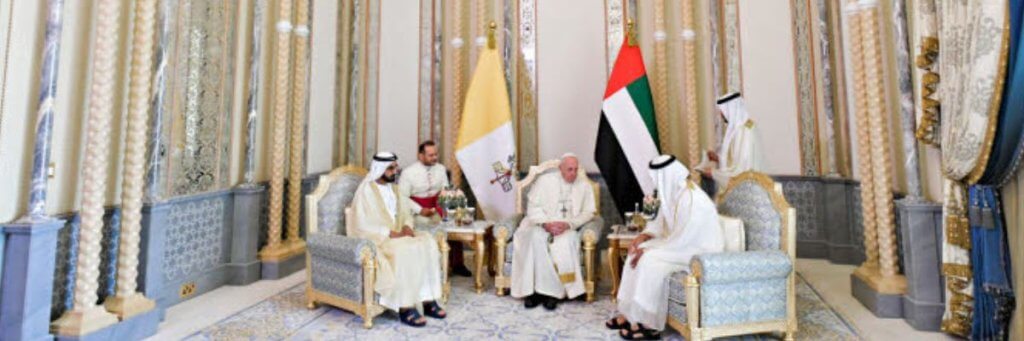 2019 pape François Abu Dhabi, Emirats arabes unis