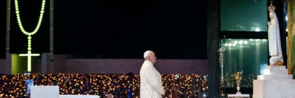 12 mai 2017 pape François Sanctuaire Notre-Dame de Fatima, Portugal.