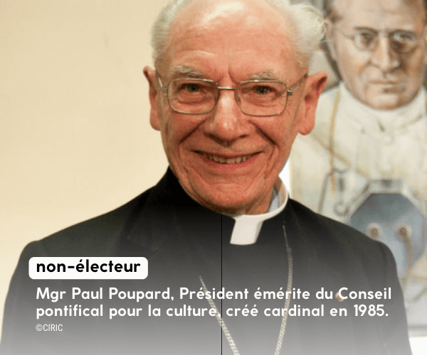 Mgr Paul Poupard, président émérite du Conseil pontifical pour la culture,