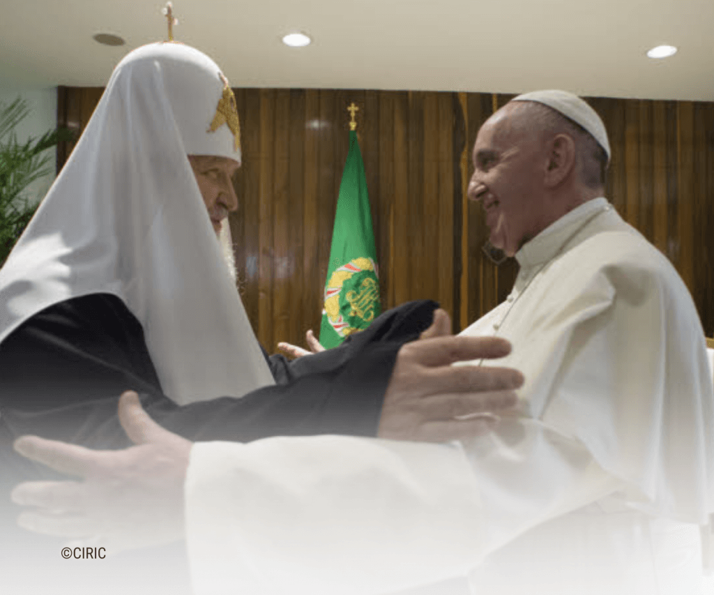 Patriarche Kirill de Moscou et le pape François à Cuba