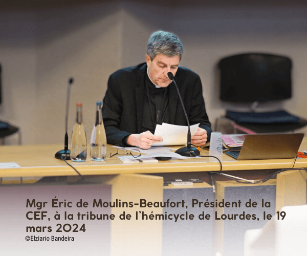 Mgr Eric de Moulins-Beaufort Président de la CEF 