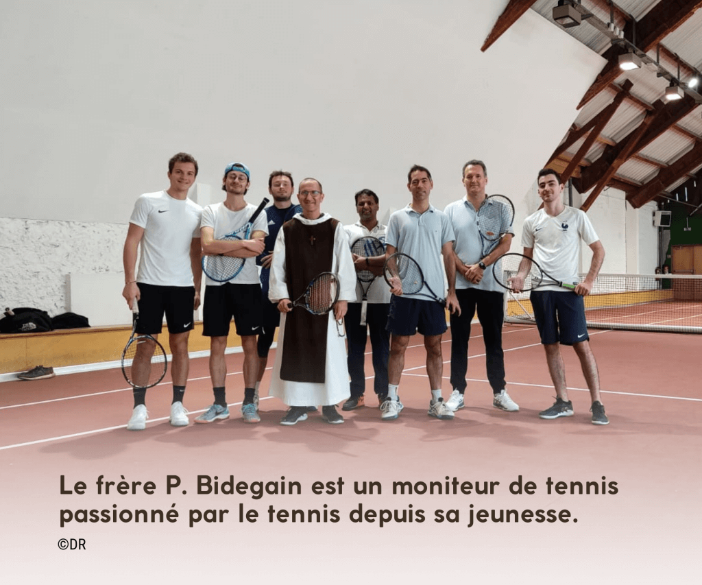 Frère Pierre Bidegain, passionné de tennis