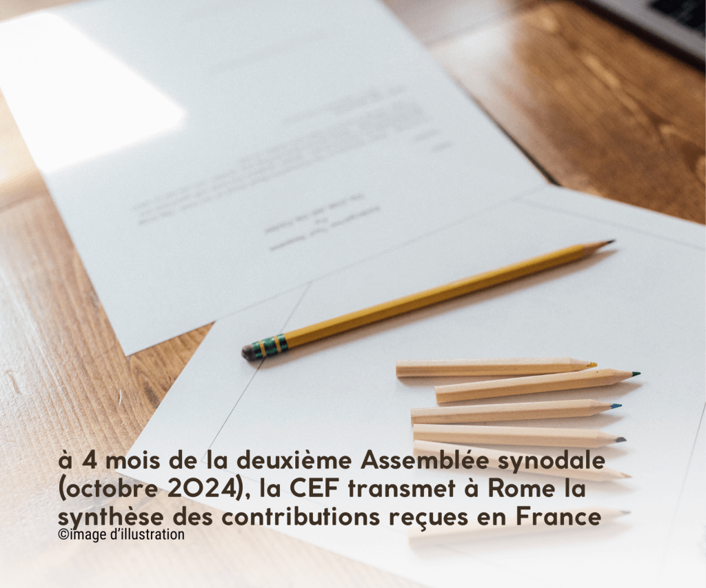 consultations françaises du synode envoyées à Rome, mai 2024