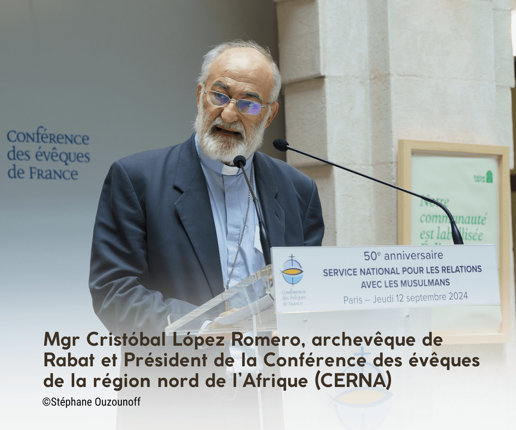 Mgr Cristobal - 50 ans du SNRM