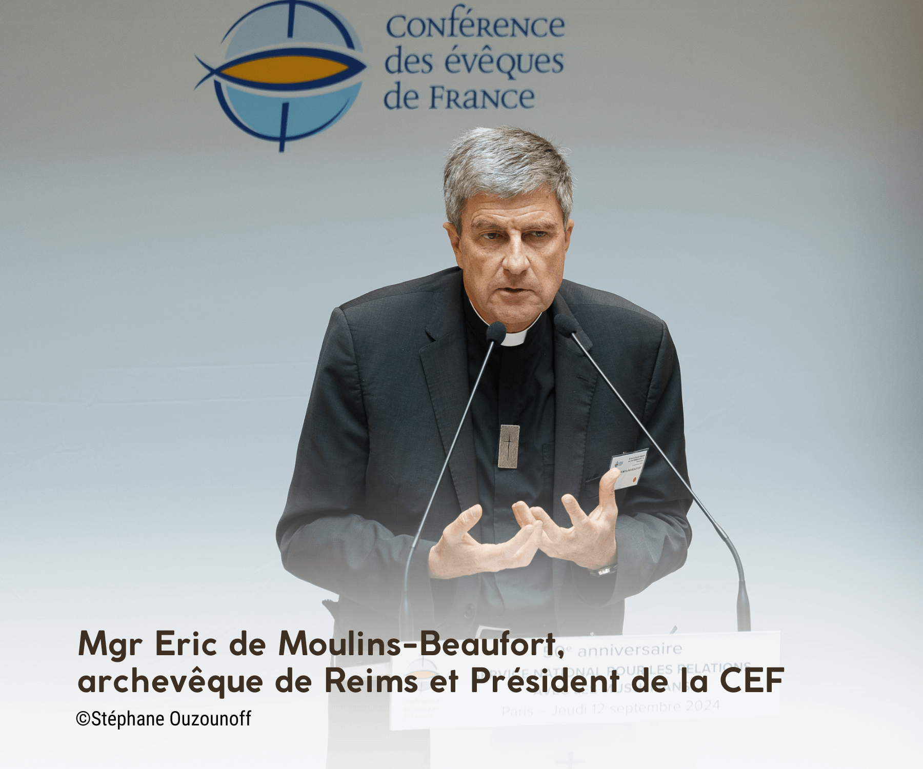 Mgr Eric de Moulins-Beaufort, 50 ans du SNRM