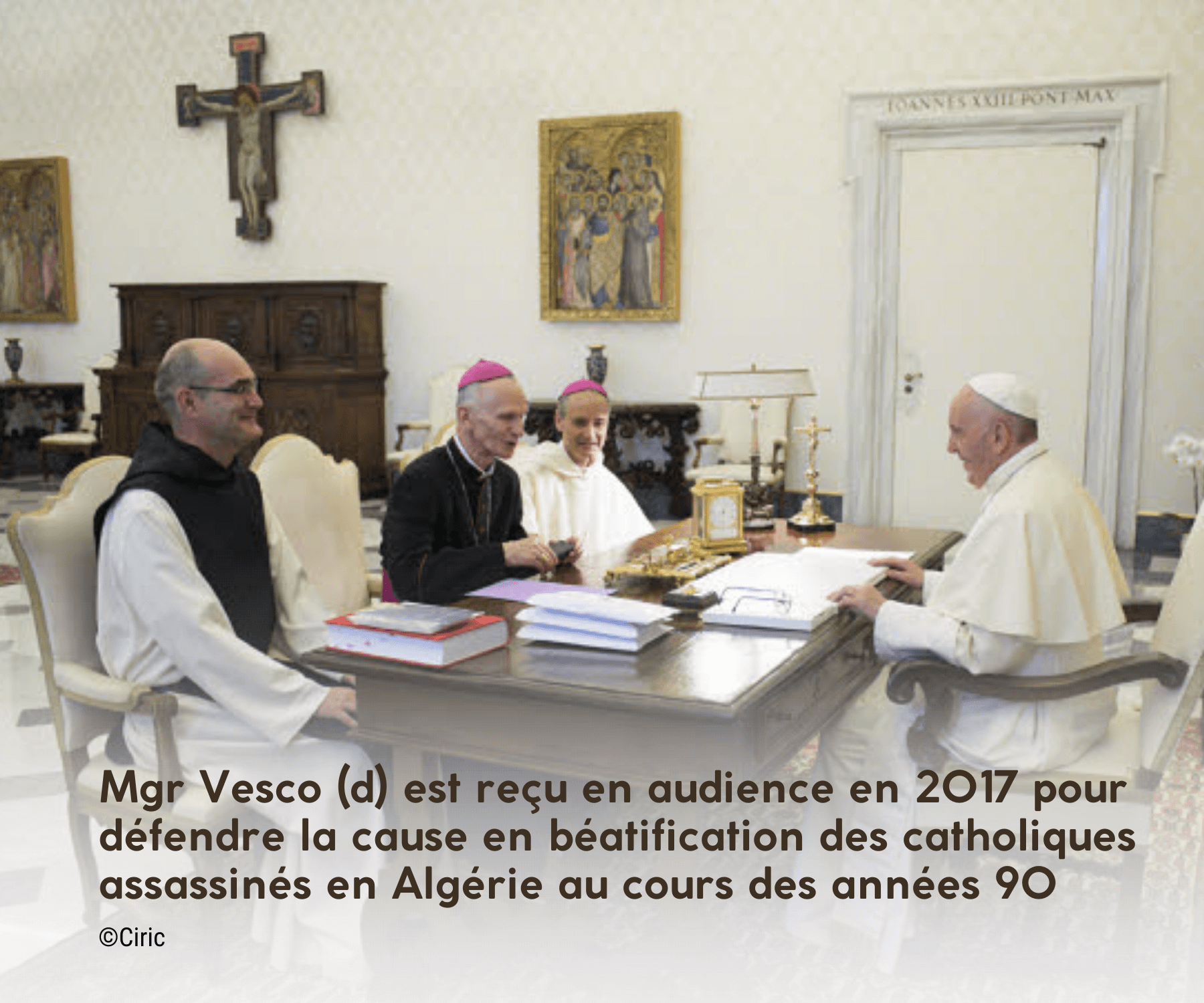 Mgr Vesco et la béatification des catholilques tués dans les années 1990