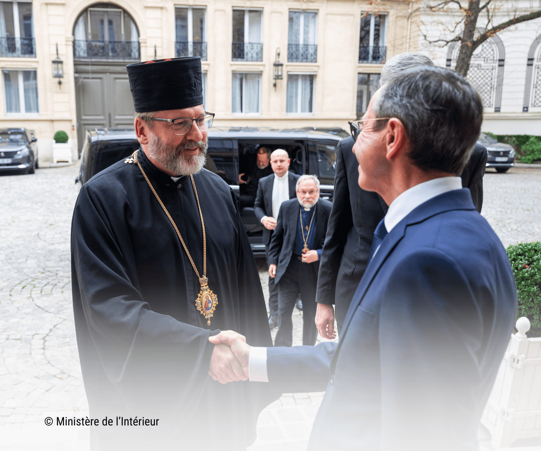 découvrez la visite de Mgr Shevchuk au Ministère de l'Intérieur