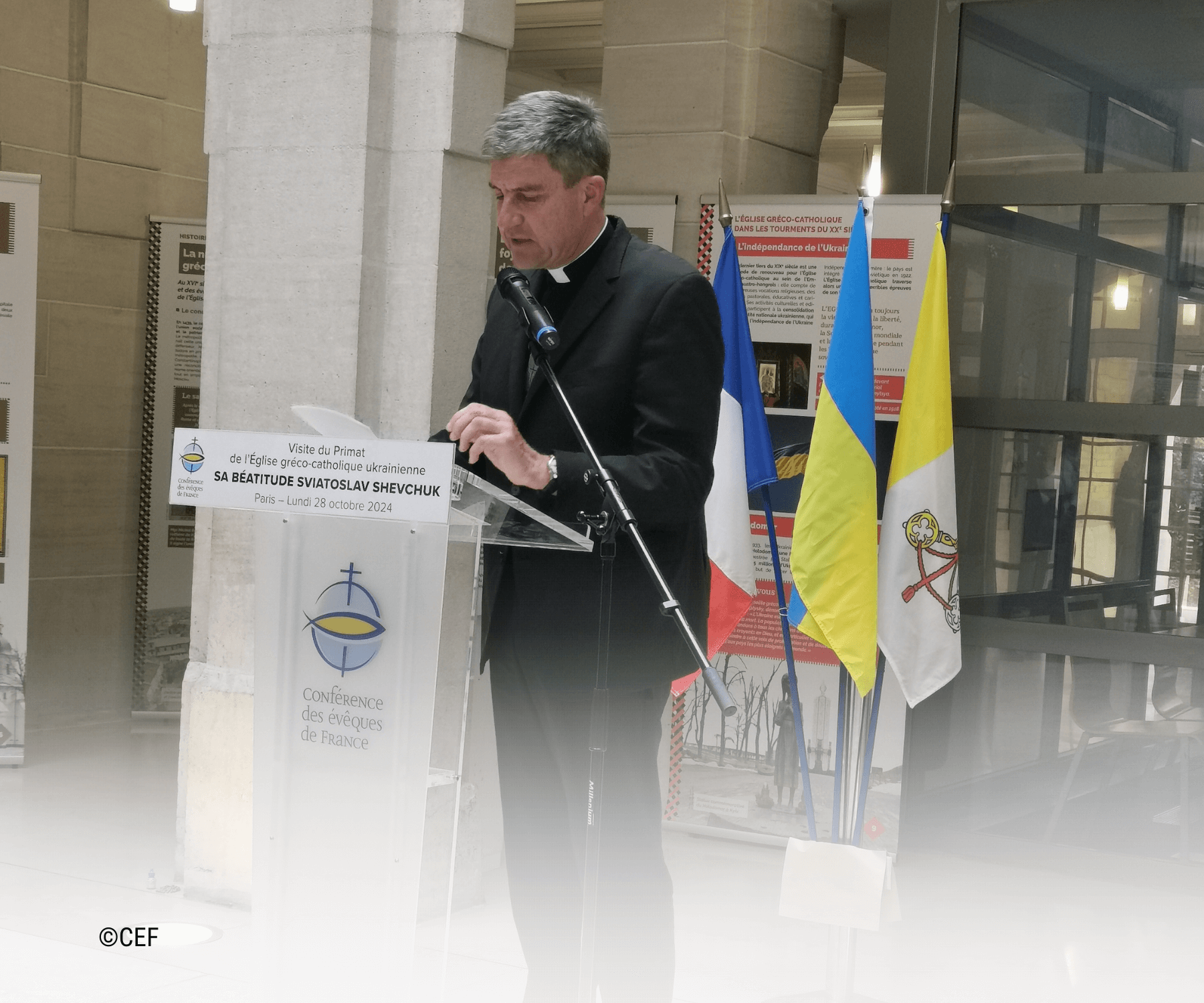 découvrez le discours de Mgr de Moulins-Beaufort à propos de la venue de Mgr Schevchuk