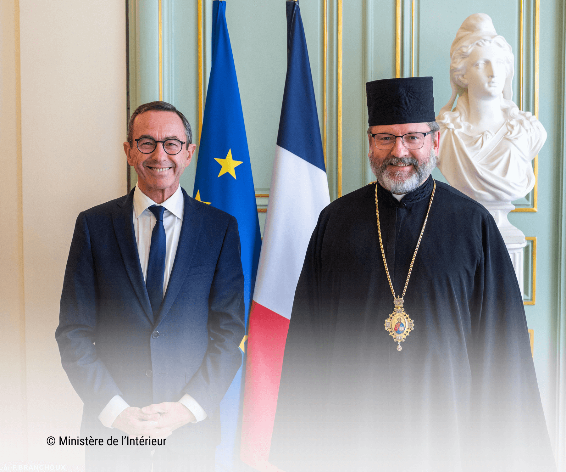 découvrez la visite de Mgr Shevchuk au Ministère de l'Intérieur