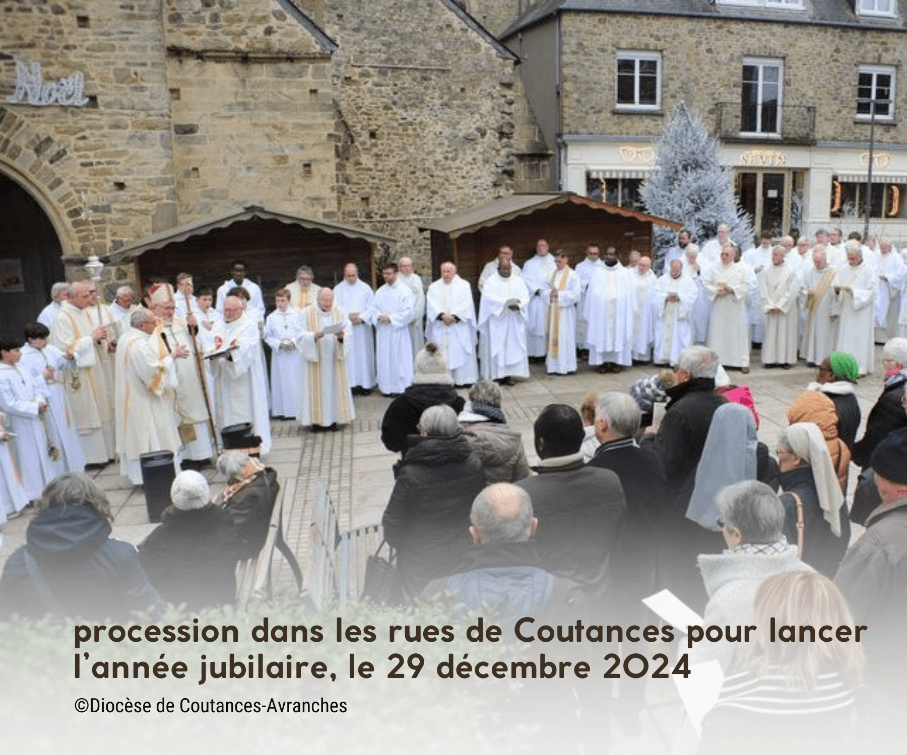 image de procession de Coutances pour le Jubilé 2025