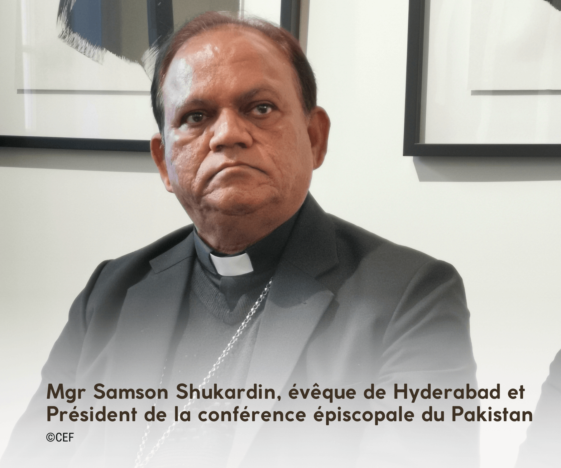 Mgr Samson Shukardin, Président de la Conférence épiscopale du Pakistan