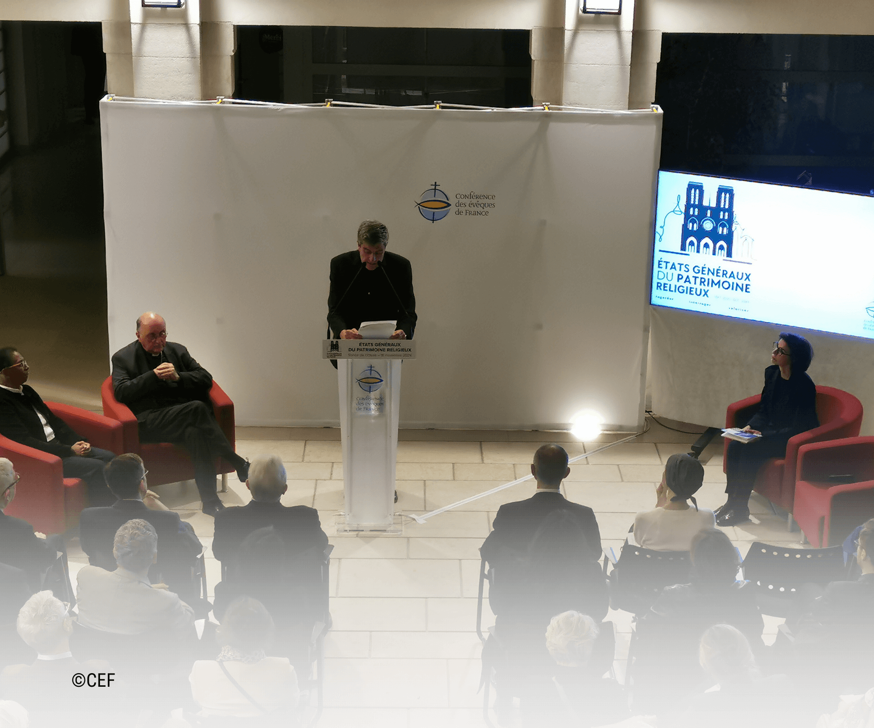 Mgr Eriic de Moulins-Beaufort, Président de la CEF lors du discours de cloture des EGPR