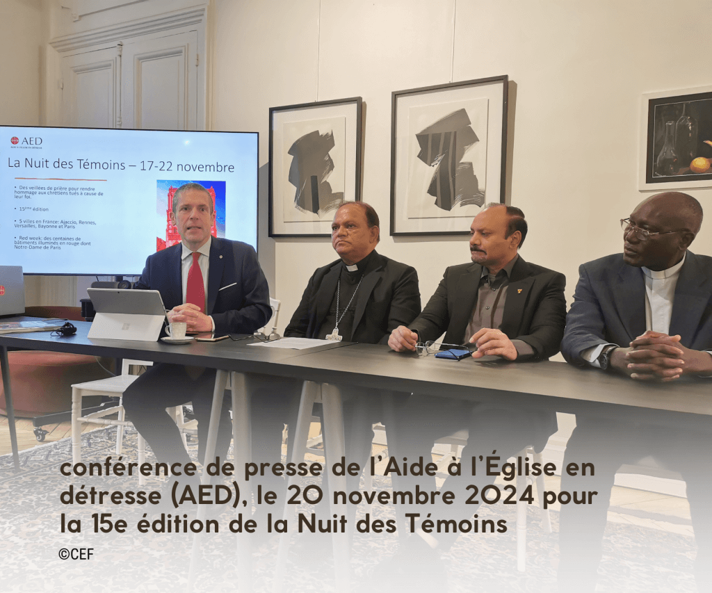 conférence de presse de l'Aide à l'Eglise en détresse pour la Nuit des Témoins