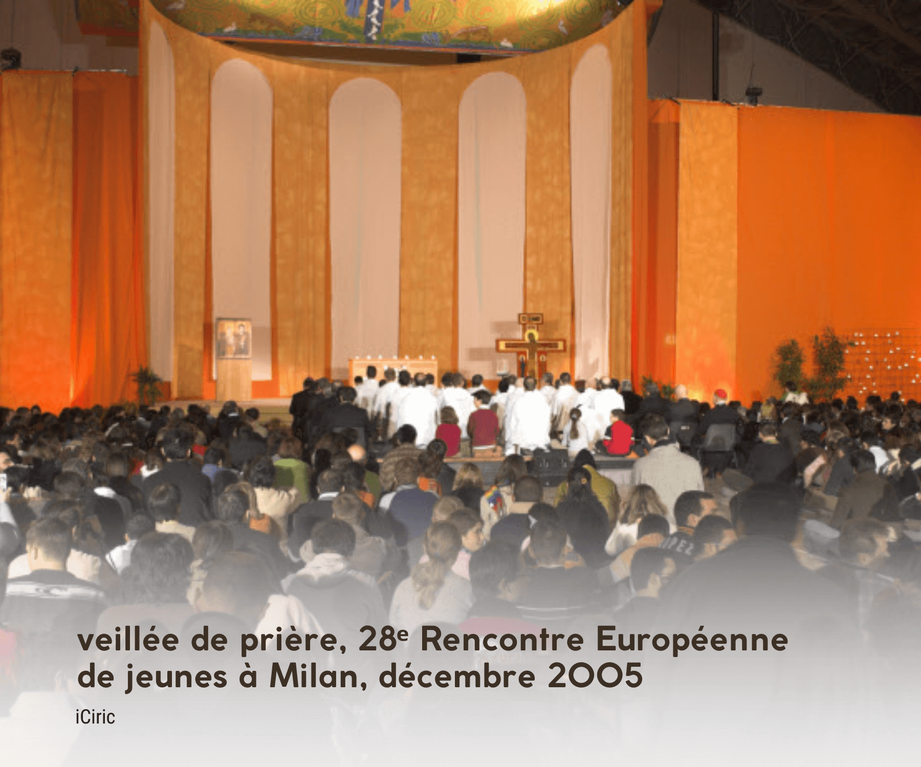 image de prière pour les rencontres européennes de Milan, Italie, 2005