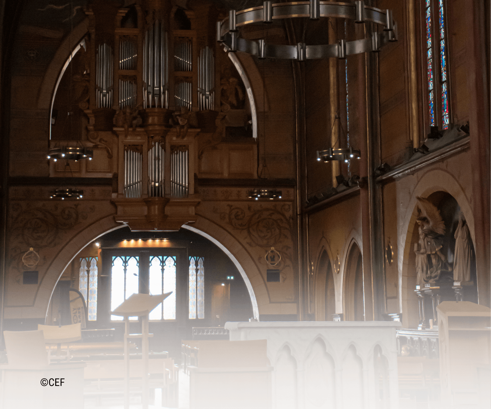 intérieur de Notre-Dame de Boulogne