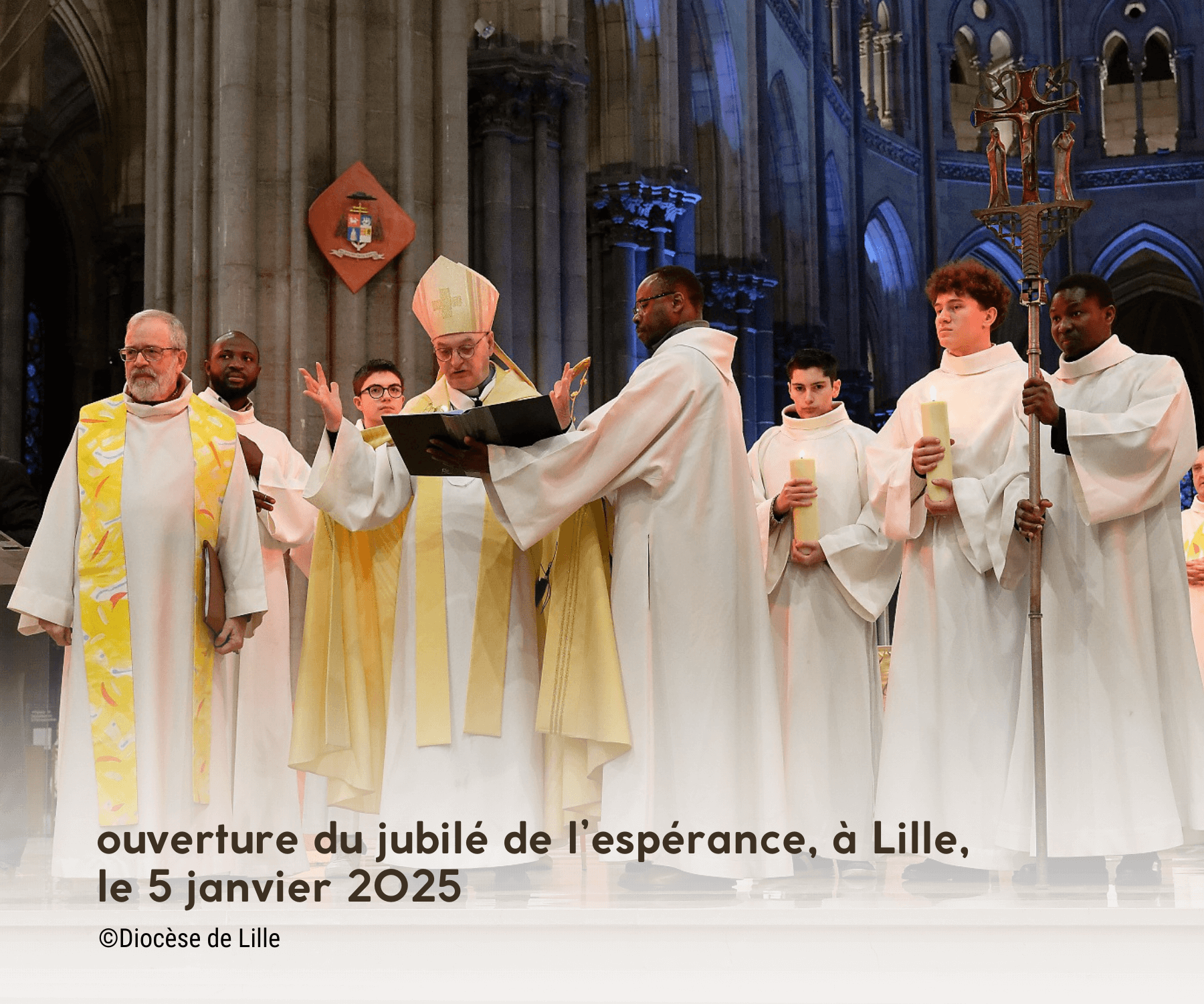 image dans la cathédrale de Lille pour le Jubilé 2025