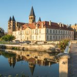 vue sur l'église de Paray-le-Monial