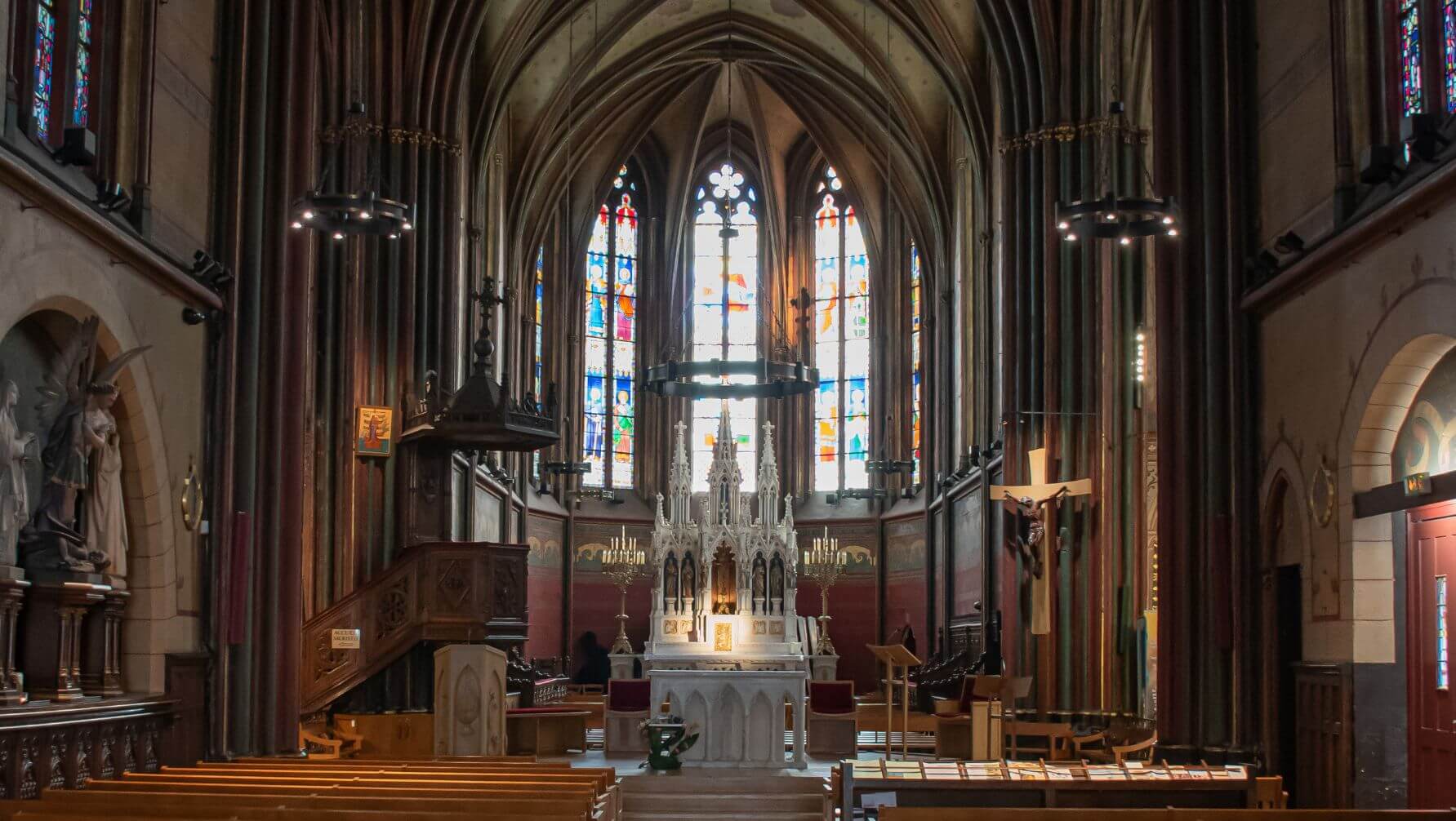 image du choeur de l'église Notre-Dame de Boulogne