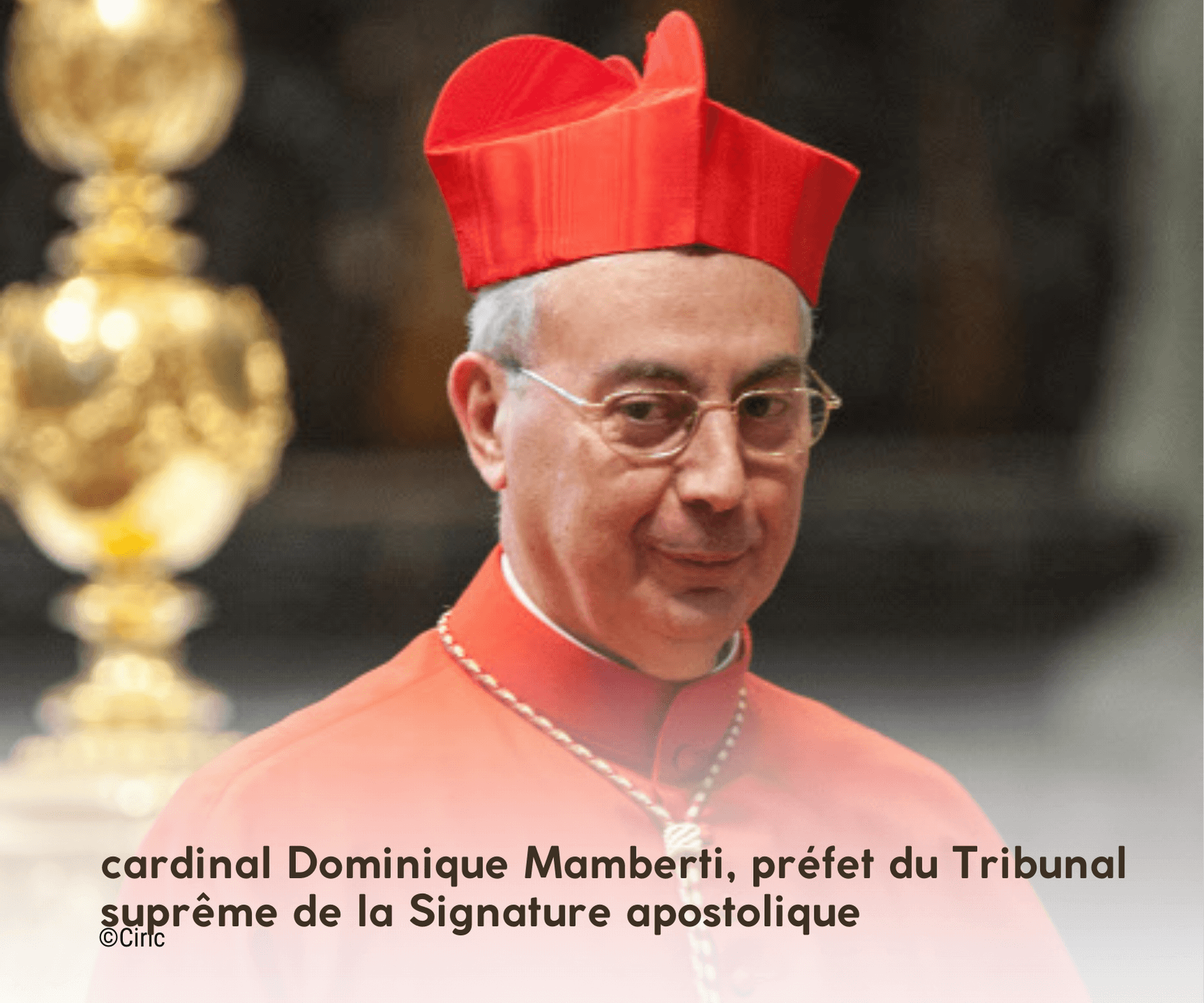 portrait du cardinal Dominique Mamberti