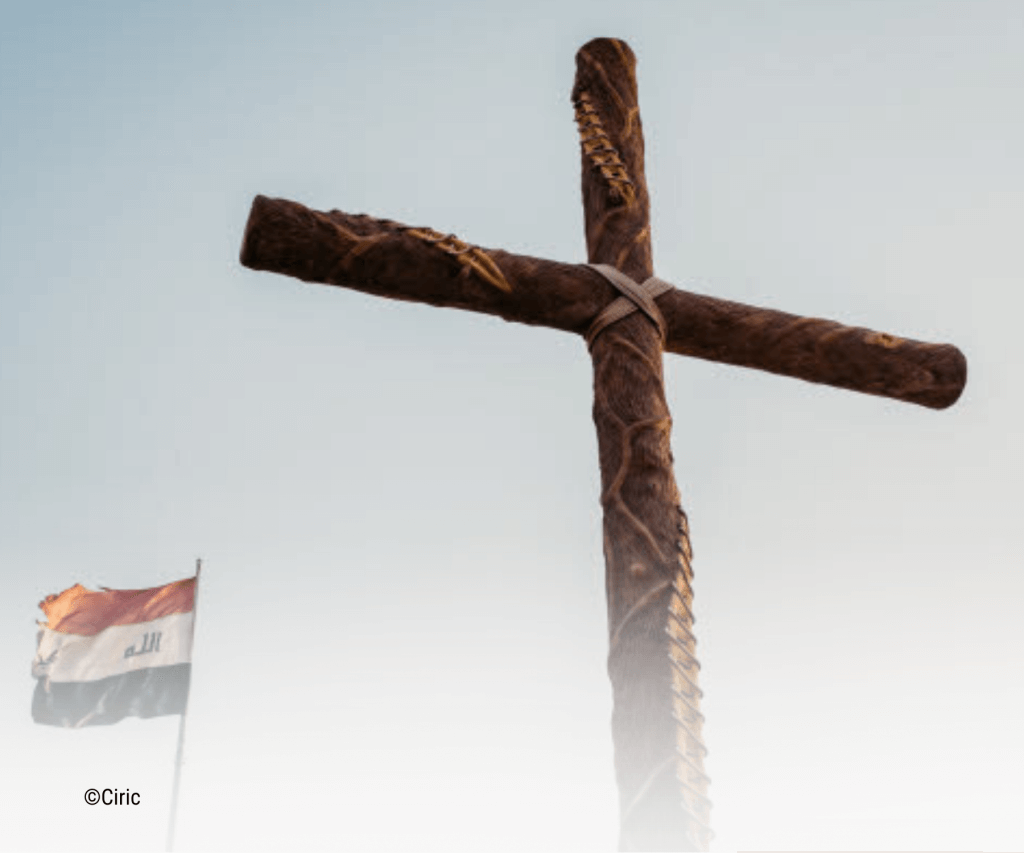 une croix en Irak