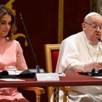 le Pape et Rania de Jordanie