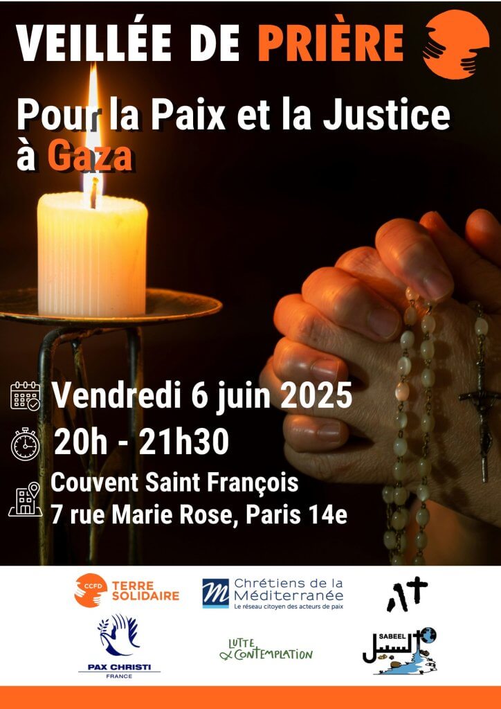 Veillée de prière pour la paix et la Justice à Gaza - Église catholique ...