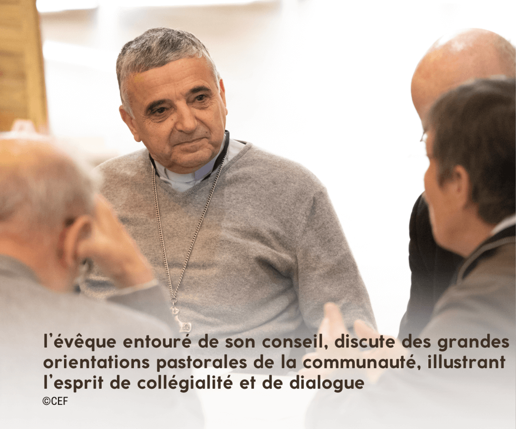 l'évêque entouré de son Conseil l'évêque entouré de son Conseil