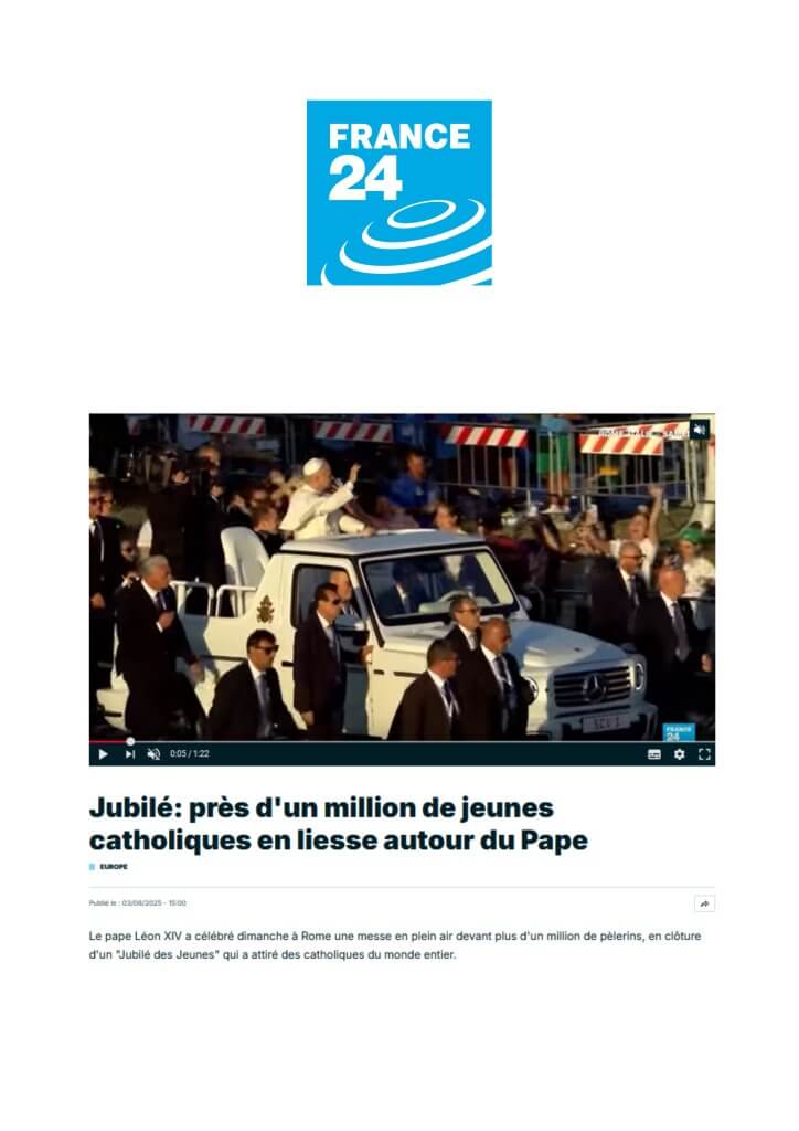 France24 - revue de presse Jubilé des jeunes