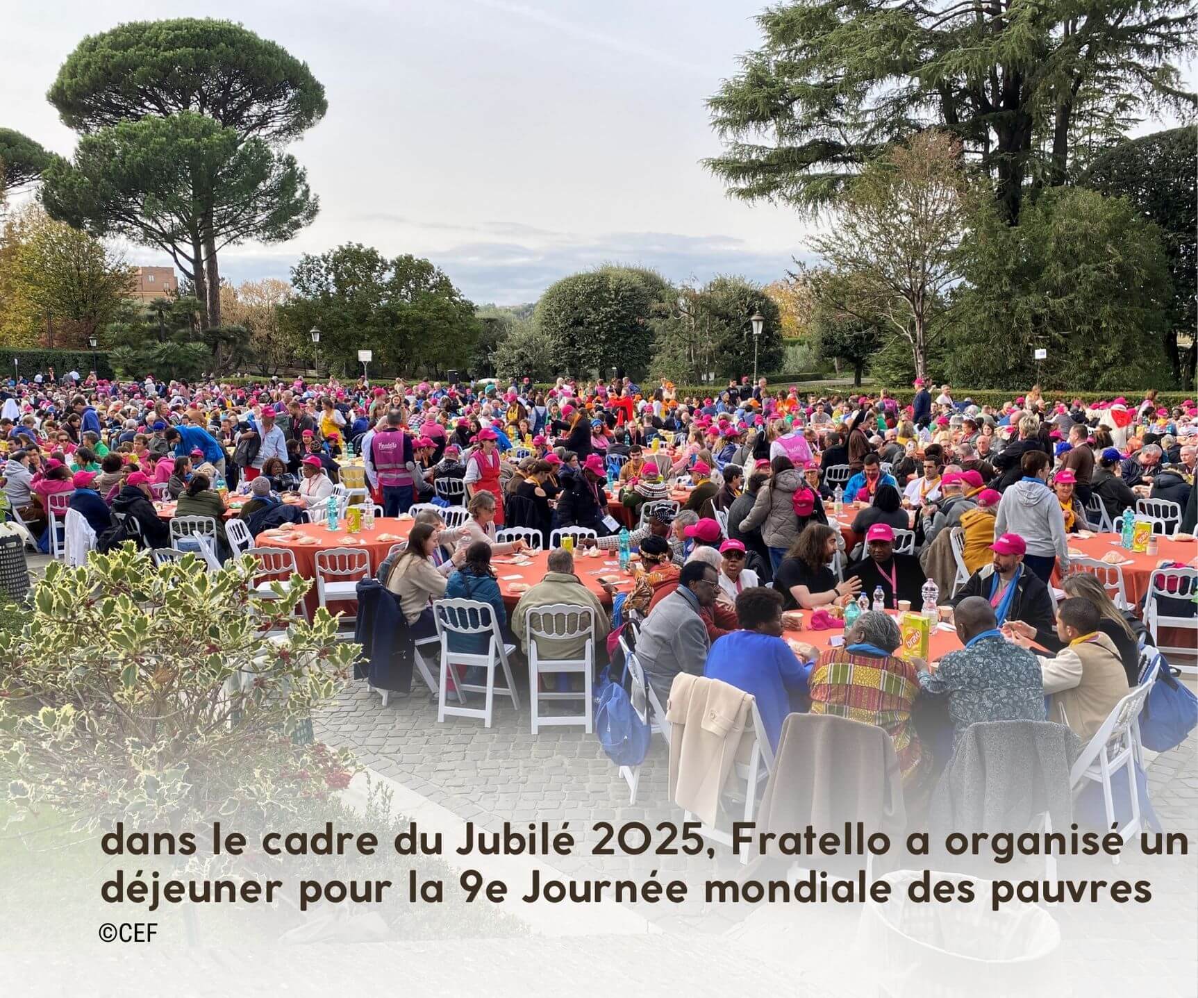 Fratello : repas dans les jardins