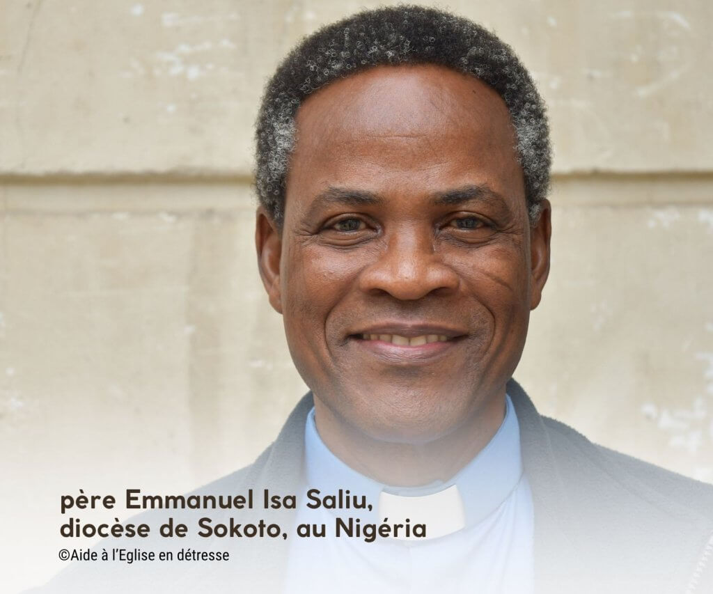 père Emmanuel Isa Saliu a témoigné pour la nuit des témoins de l'AED témoignage pour l'AED du père Emmanuel Isa Saliu