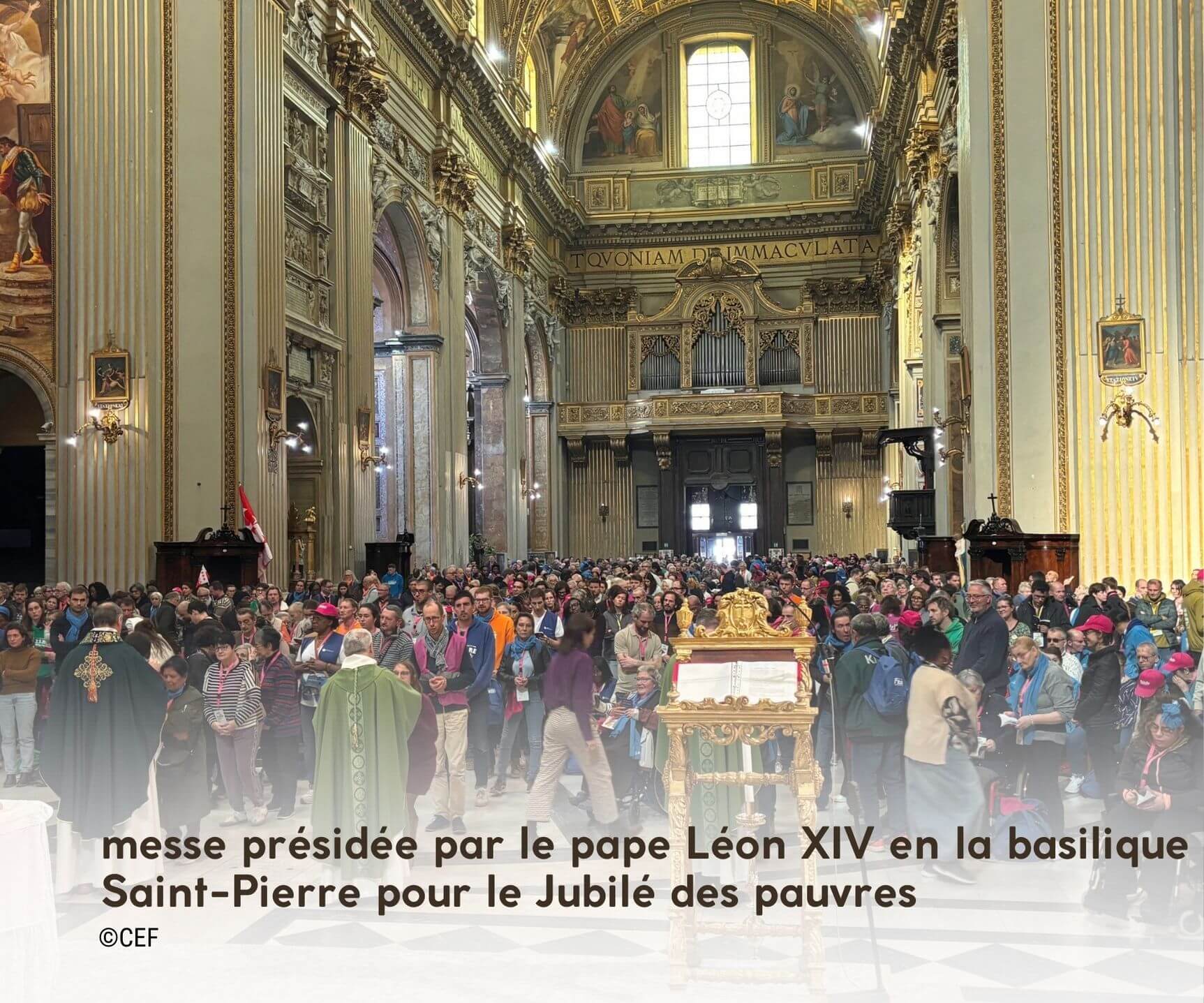 messe présidée pour le Jubilé des pauvres
