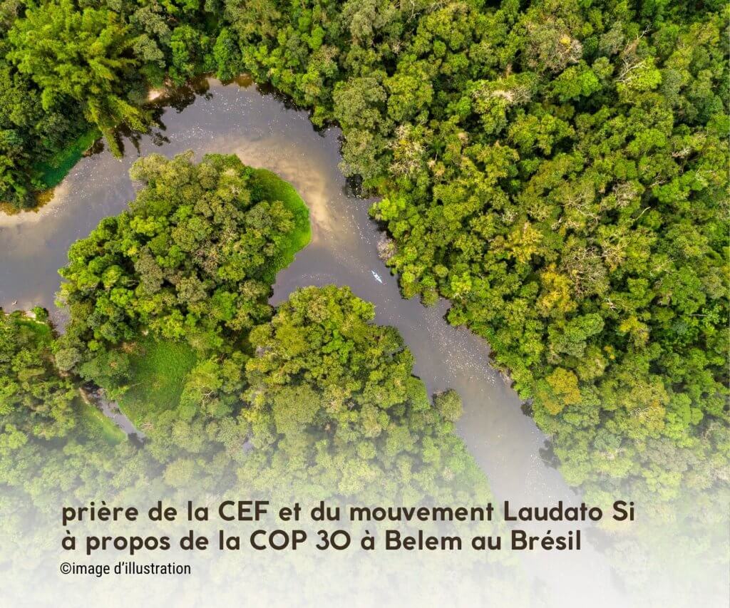 Cop30 prière de la CEF et du mouvement Laudato Si' prière pour la COP30