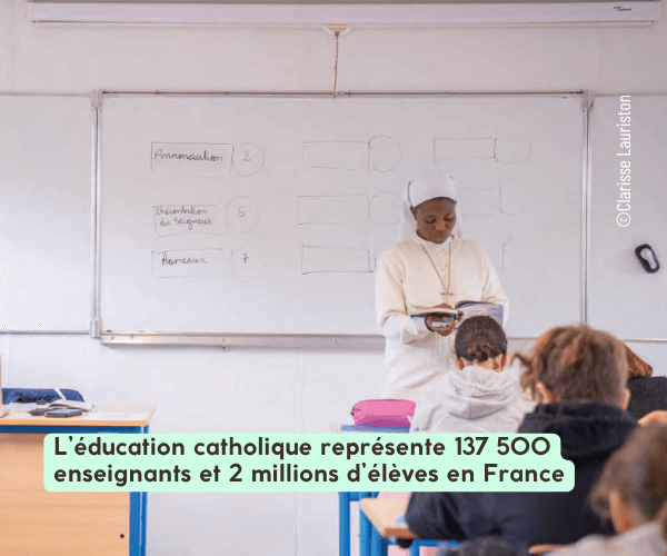 L’éducation catholique représente 137 500 enseignants et 2 millions d’élèves en France