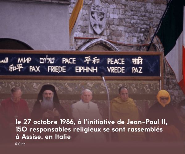rassemblement d'Assise, le 27 octobre 1986