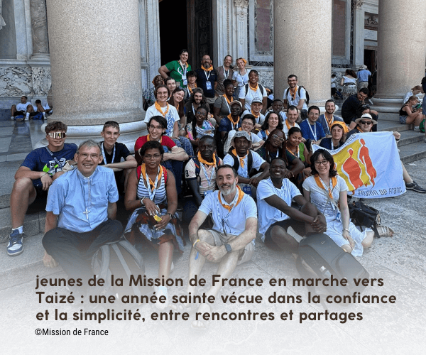 jeunes de la Mission de France en marche vers Taizé