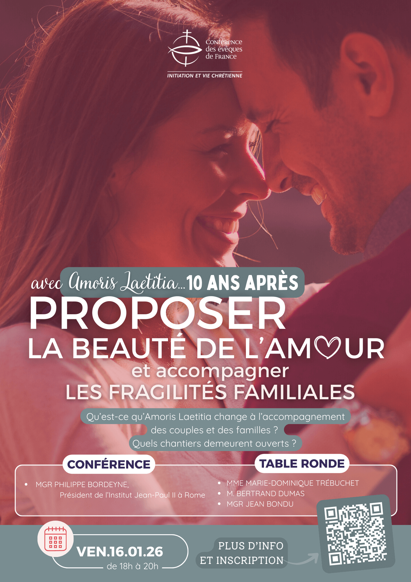 Conférence flyer 10 ans Amoris Laetitia