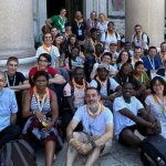 jeunes de la Mission de France en marche vers Taizé